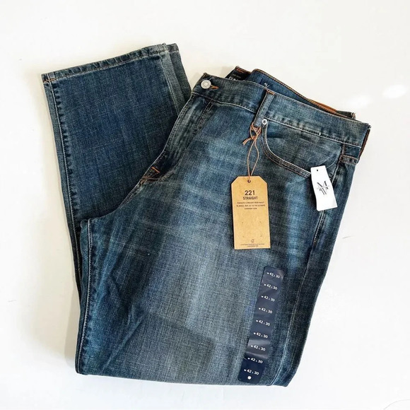 Lucky Brand 221 Straight Medium Wash Men’s Jeans 42 X 30 Denim New With Tags NWT - Picture 14 of 14